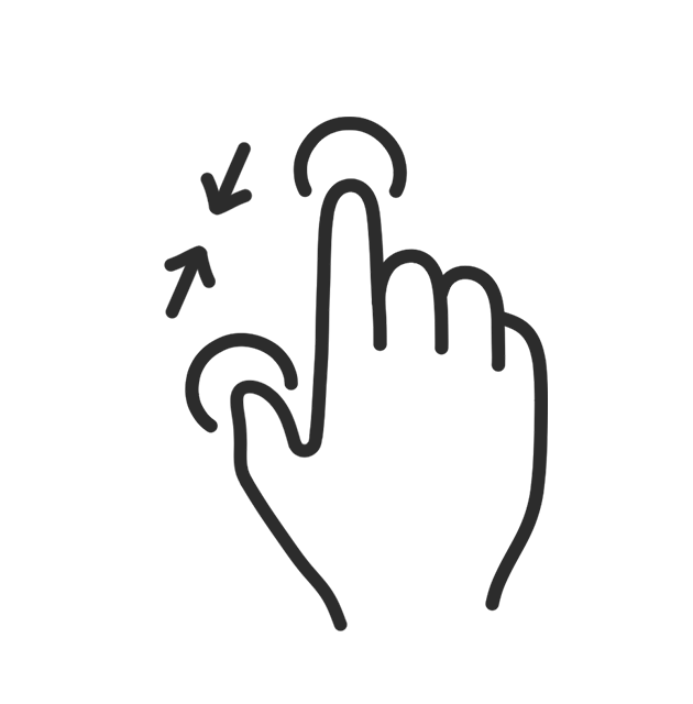 Zoom gesture illustration