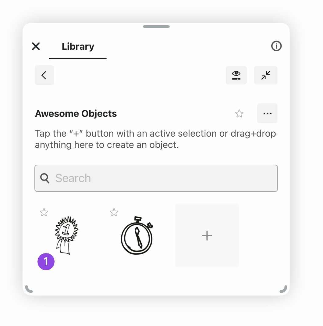 Tap and hold on Object to edit