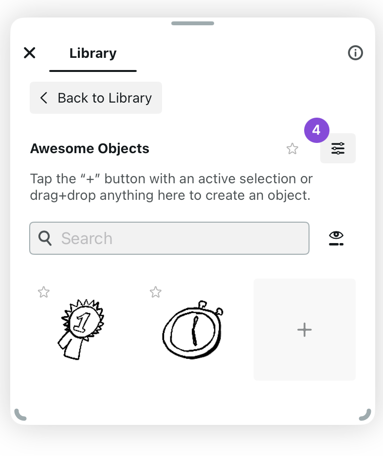 Settings icon in Object pack