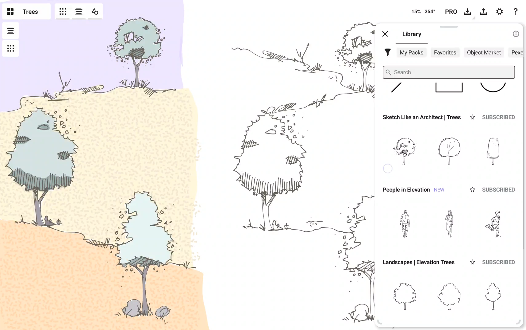 Trees Object Pack demo