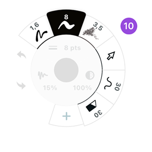 The Tool Wheel with configurable tool slots