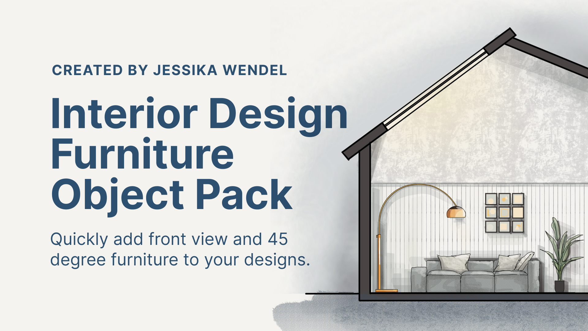 Interior Design Furniture Object Pack shown in Concepts