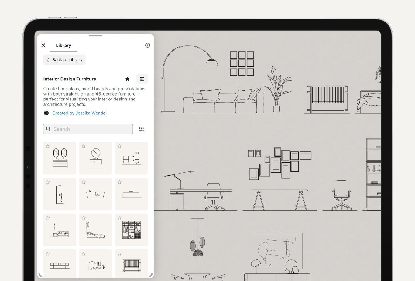 Overview of the Interior Design Furniture Object Pack