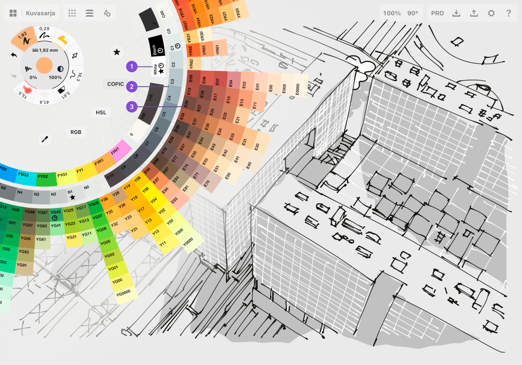 The Copic Color Wheel