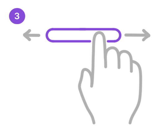 Swiping between active Color Palettes