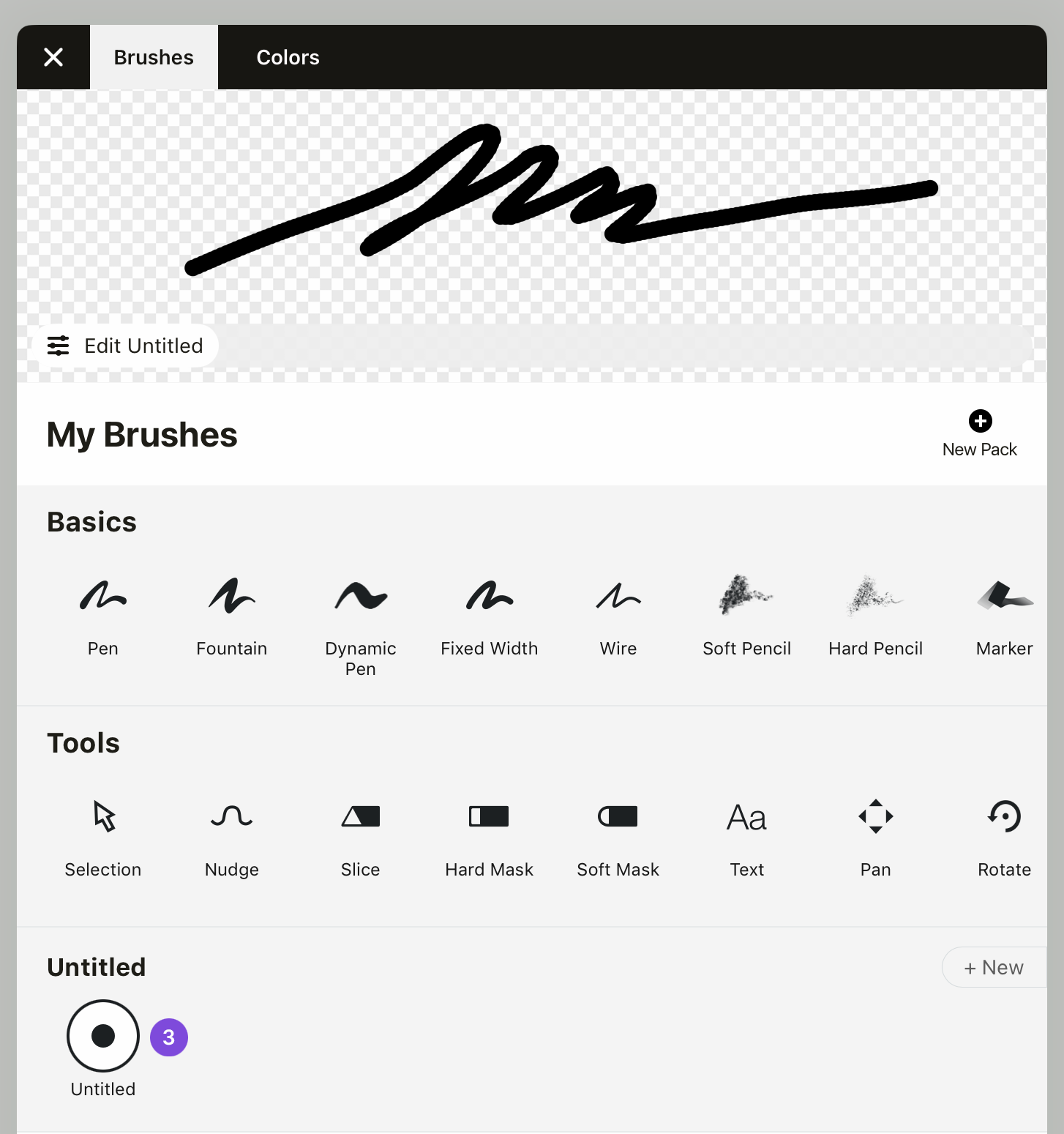 Untitled brush in new pack