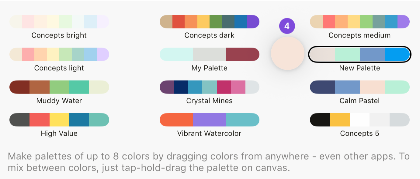 Removing a color from a palette