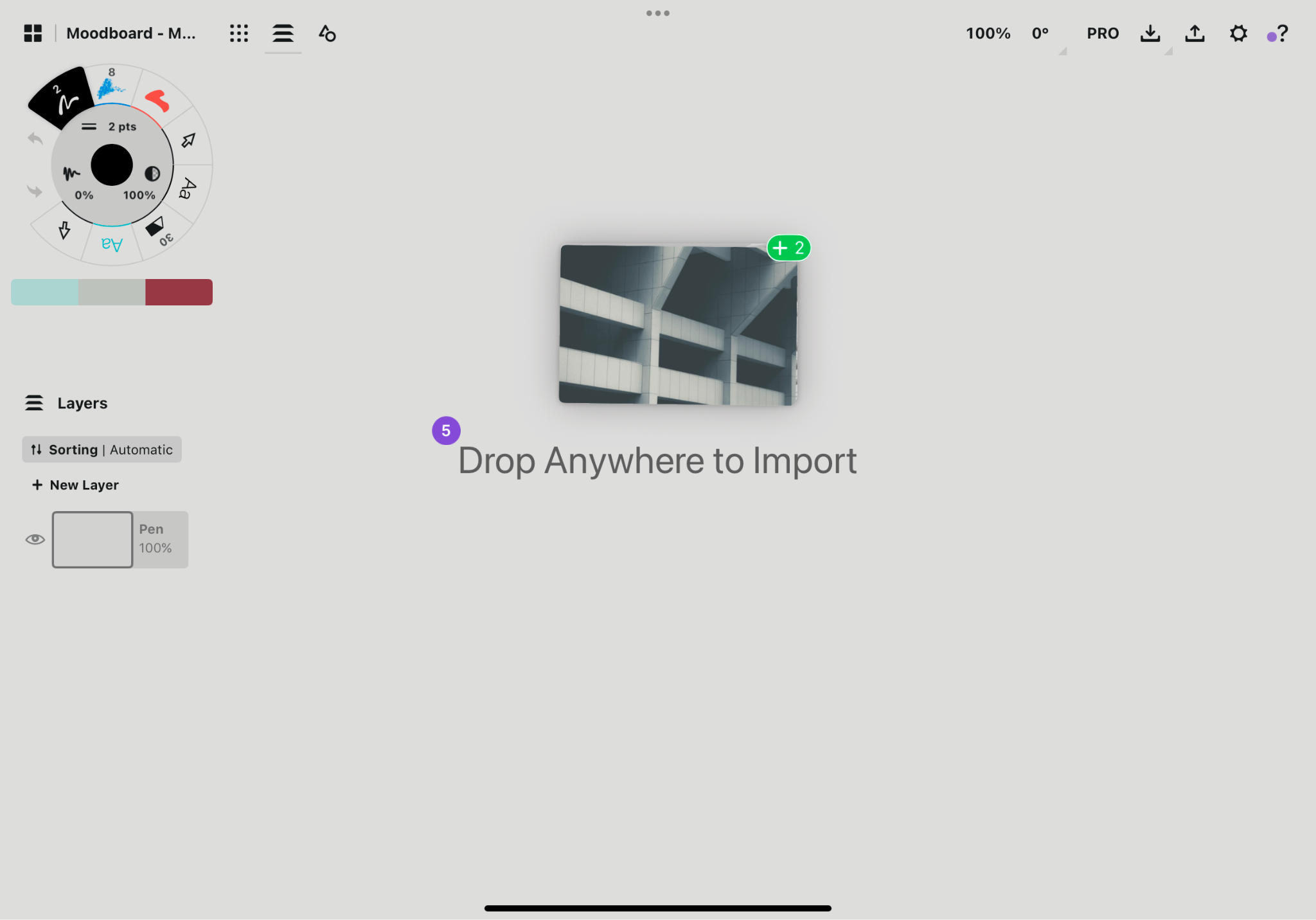 Choose Concepts app for drag and drop