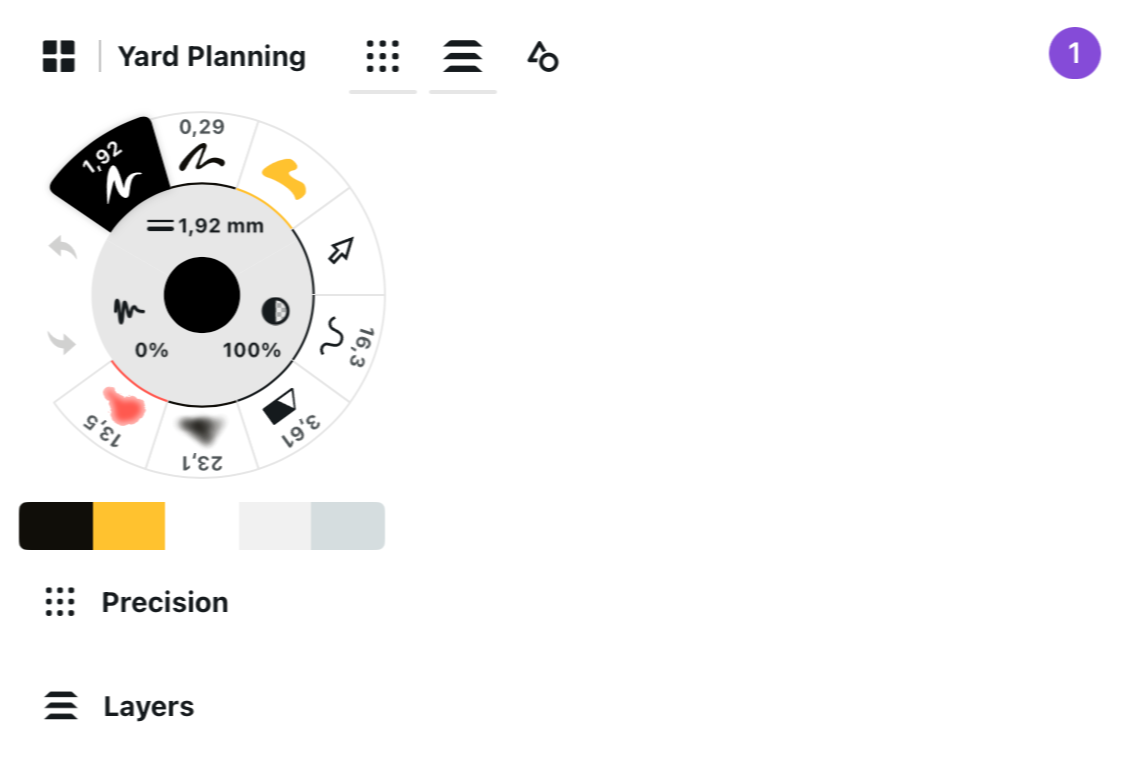 Workspace in normal mode