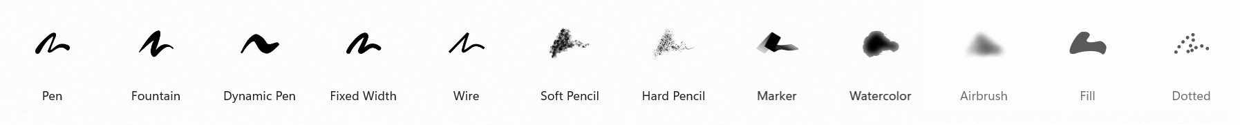 Basic Brushes toolbar