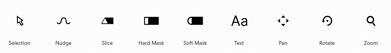 Tools toolbar