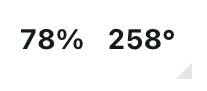 Status bar zoom value field