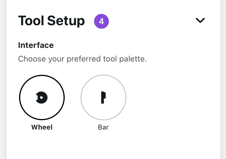 Tool Bar settings in Workspace preferences