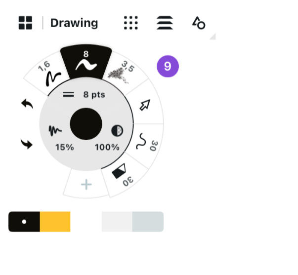 Concepts canvas overview with Tool Wheel