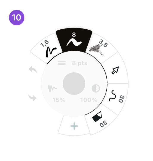 The Tool Wheel with configurable tool slots