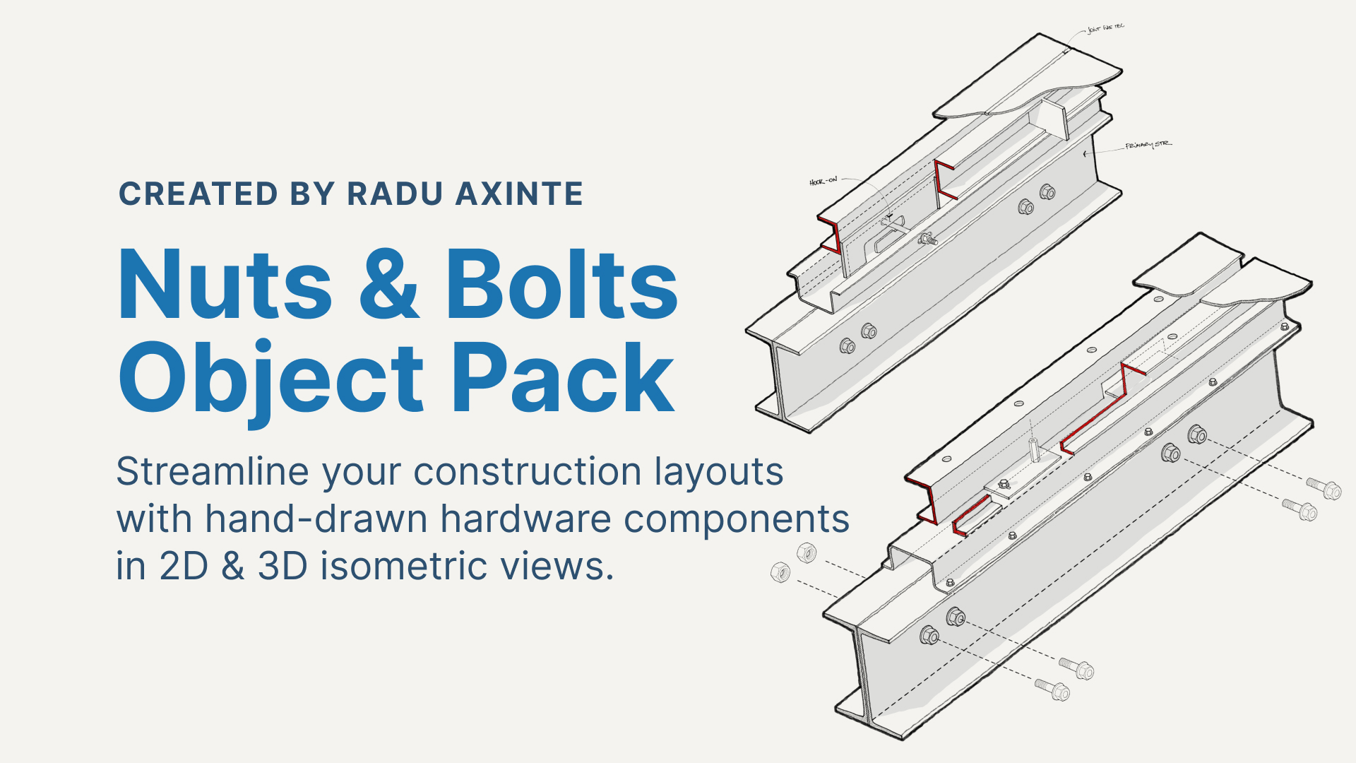 Nuts and Bolts Object Pack shown in Concepts