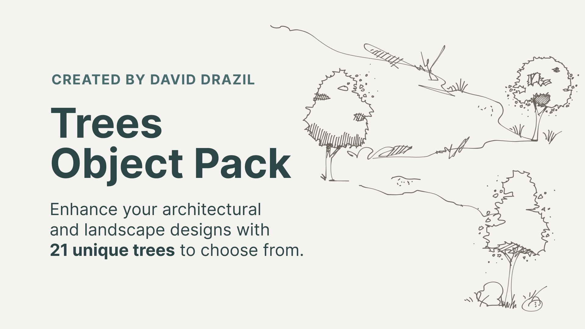 Trees Object Pack shown in Concepts