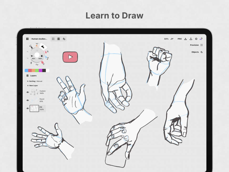 Study and knowledge concept illustration. Hand drawn open book