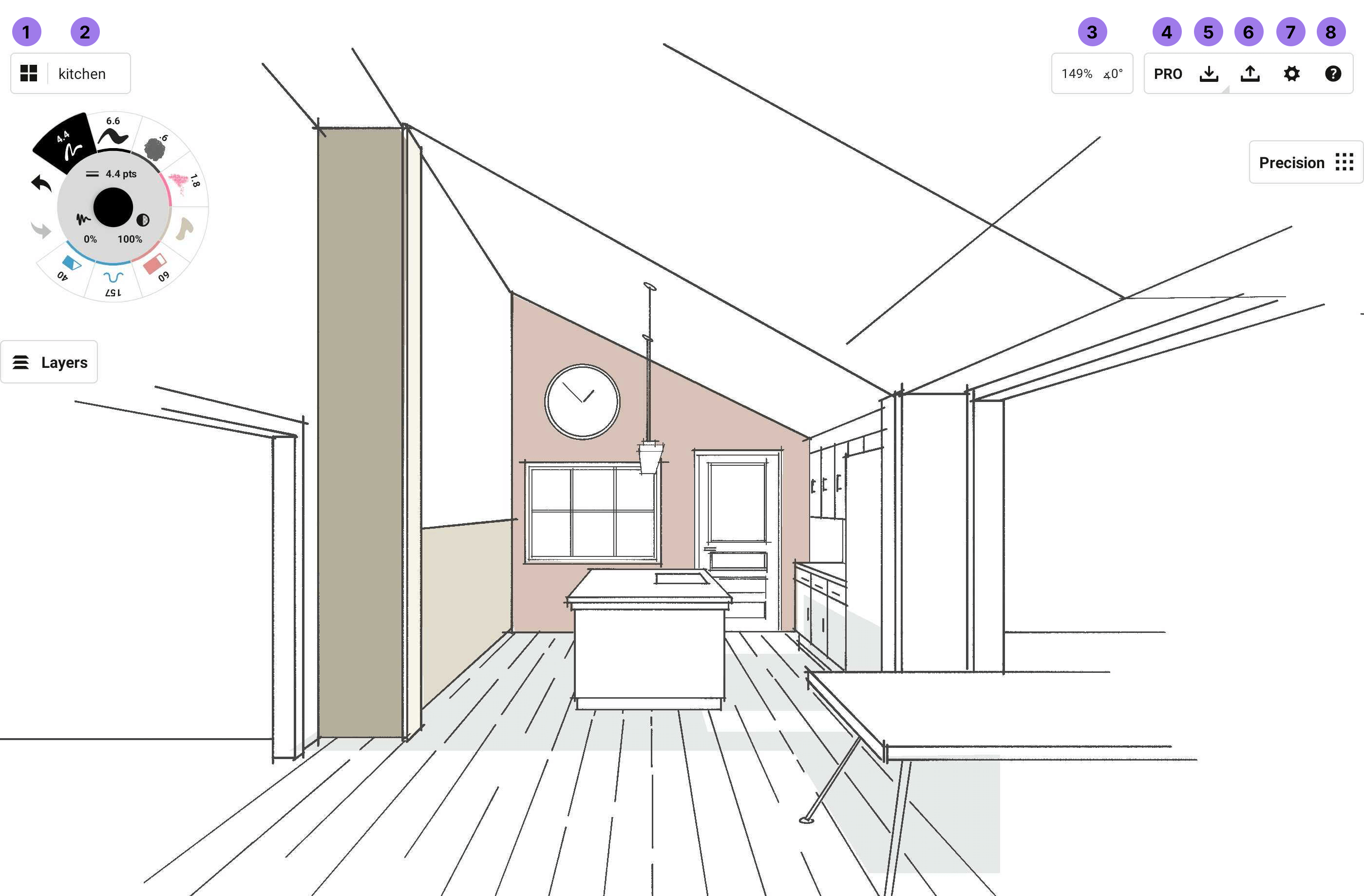 Precision Tools - Concepts for Android & Chrome OS Manual - Concepts App •  Infinite, Flexible Sketching