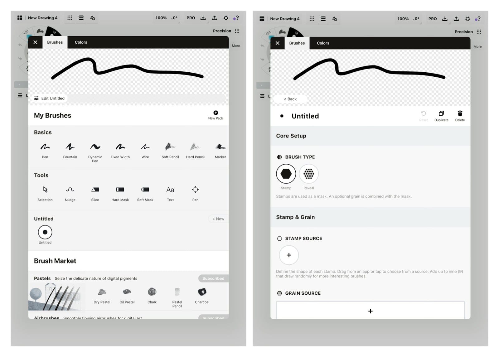 Brushes and Tools - Concepts for iOS Manual - Concepts App • Infinite, Flexible  Sketching