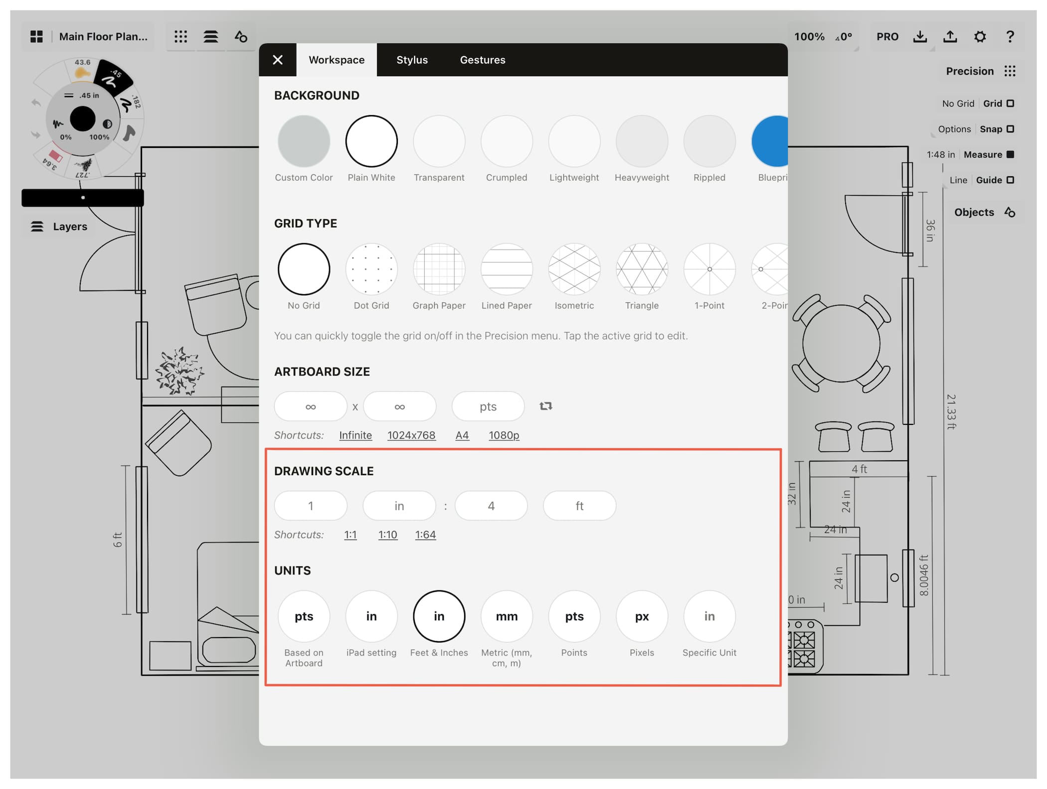 How to Create Lined Paper • Concepts App • Infinite, Flexible