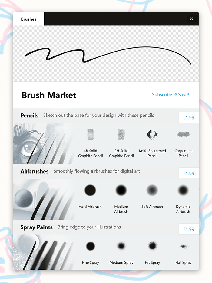 Brushes and Tools - Concepts for iOS Manual - Concepts App