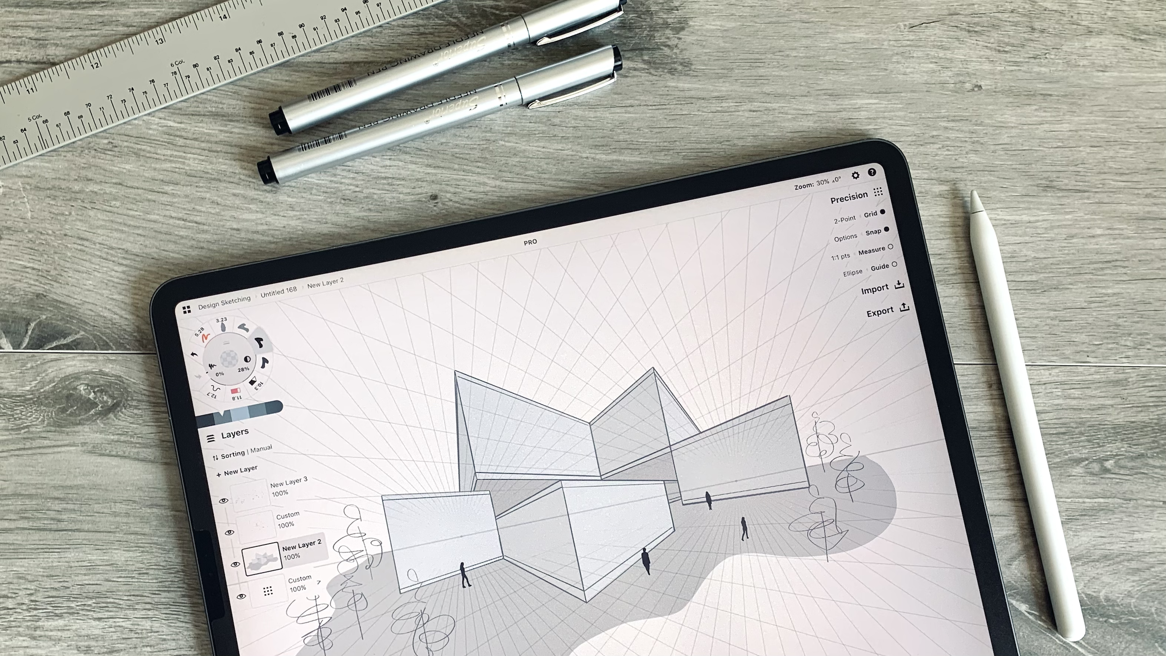 How To Sketch With A Perspective Grid Concepts App Infinite Flexible Sketching