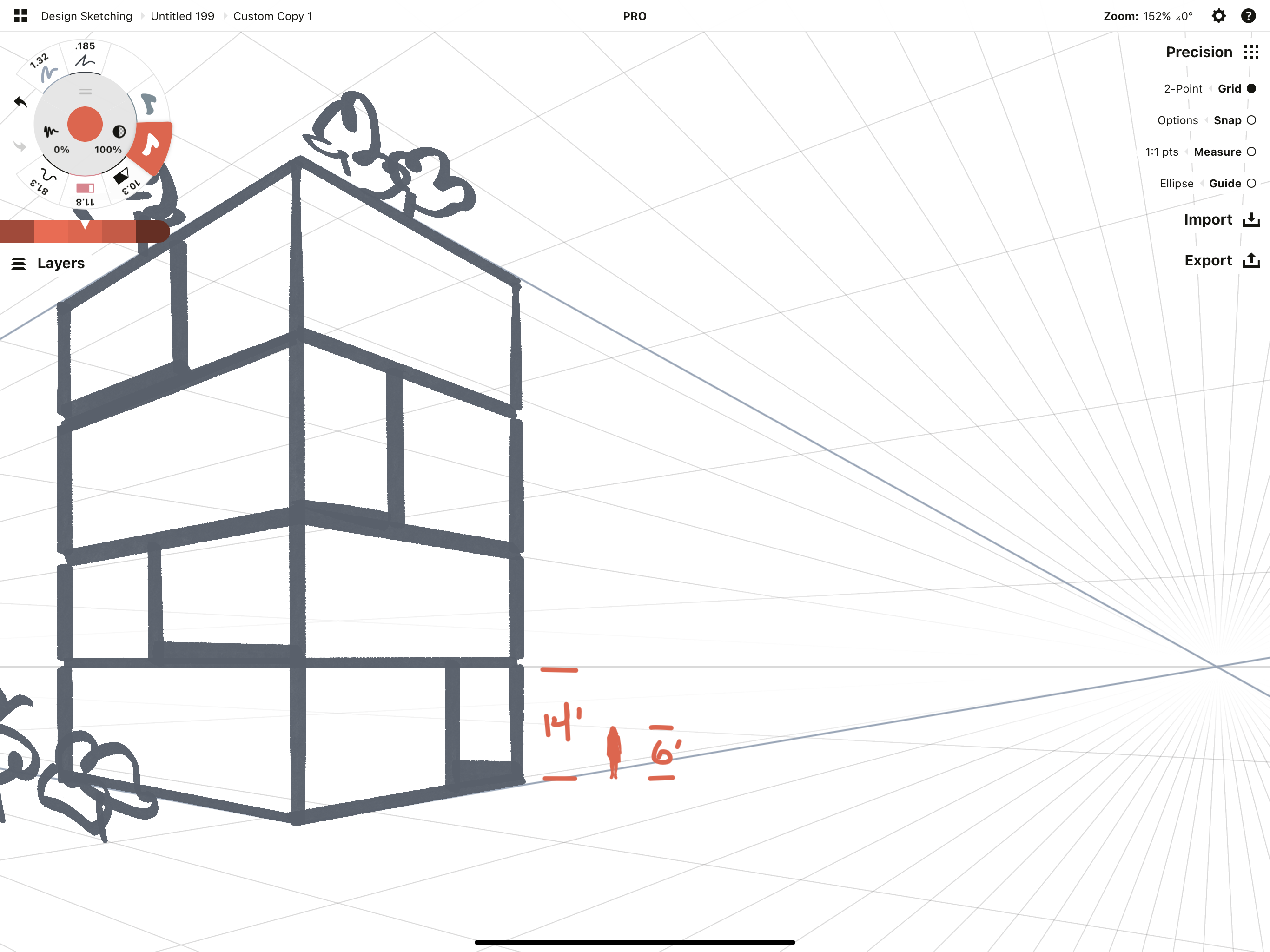 How To Sketch With A Perspective Grid Concepts App Infinite Flexible Sketching