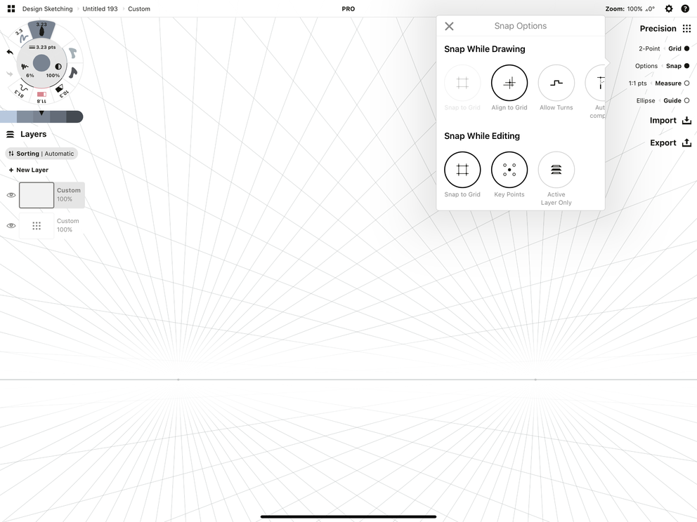 How to Set Up a Perspective Grid in Concepts • Concepts App • Infinite