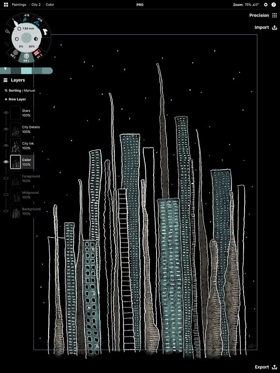 Draw A Cityscape • Concepts App • Infinite, Flexible Sketching