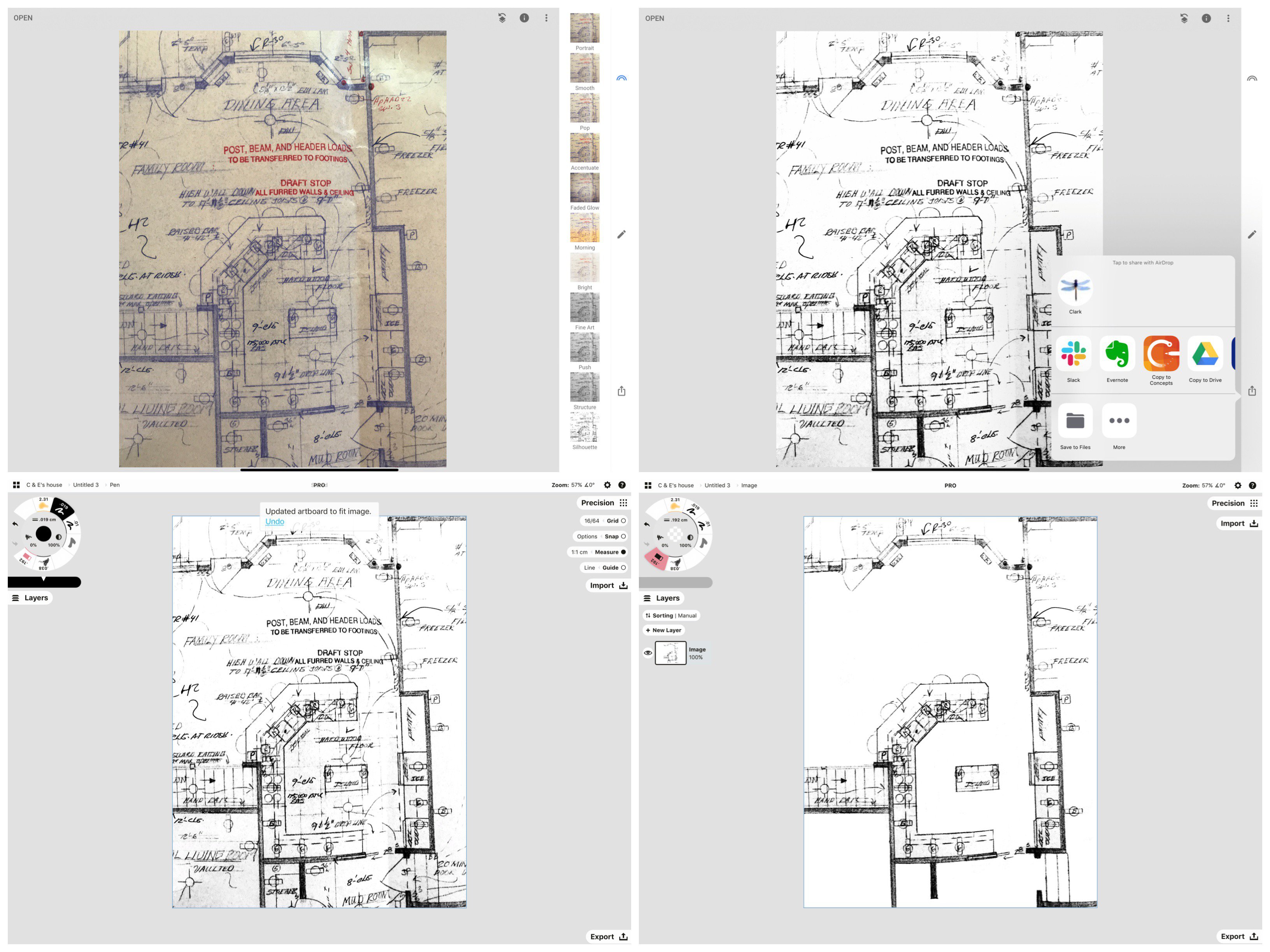 How to Clean Up a PDF or Image on your iPad • Concepts App • Infinite,  Flexible Sketching