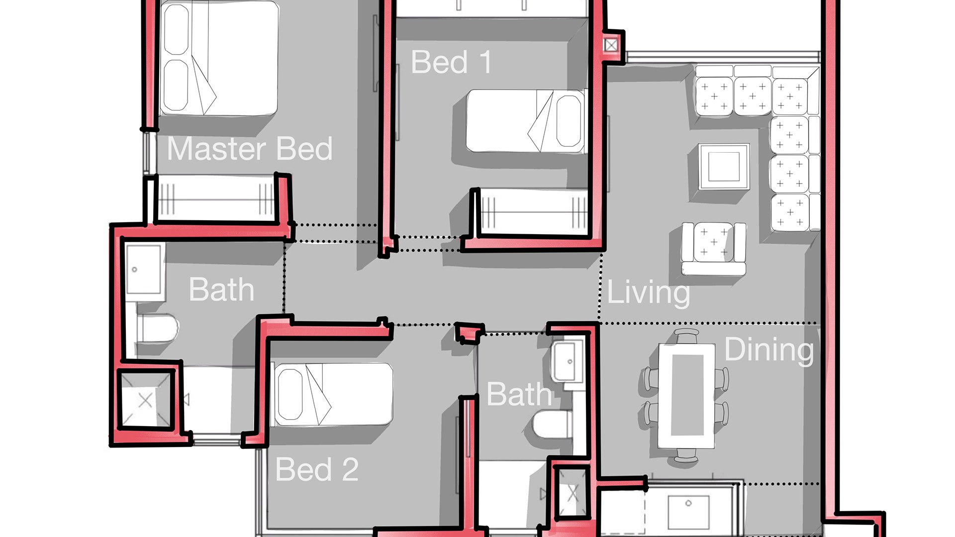 floor plan presentation