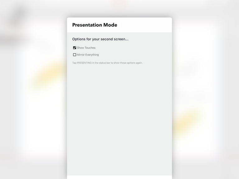 Connecting to Your Audience with Presentation Mode • Concepts App