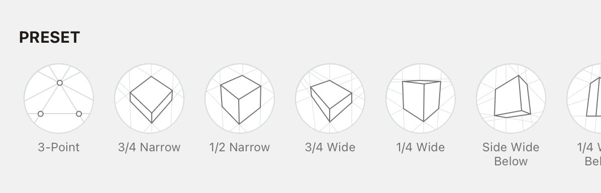 4 point perspective grid