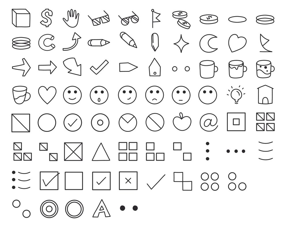Hand Drawn Icons Vol.1 • Concepts App • Infinite, Flexible Sketching