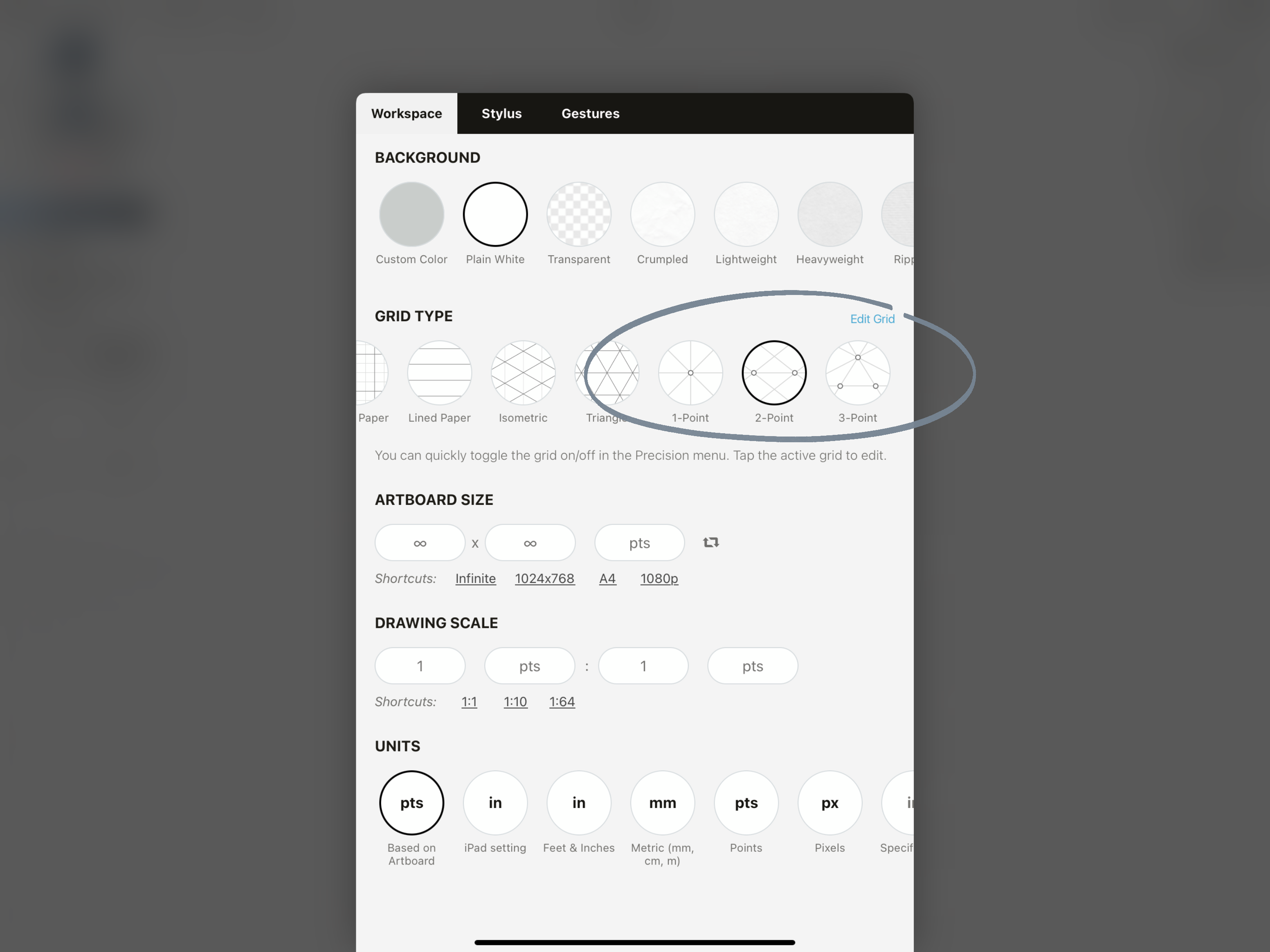 How to Set Up a Perspective Grid in Concepts u2022 Concepts App 