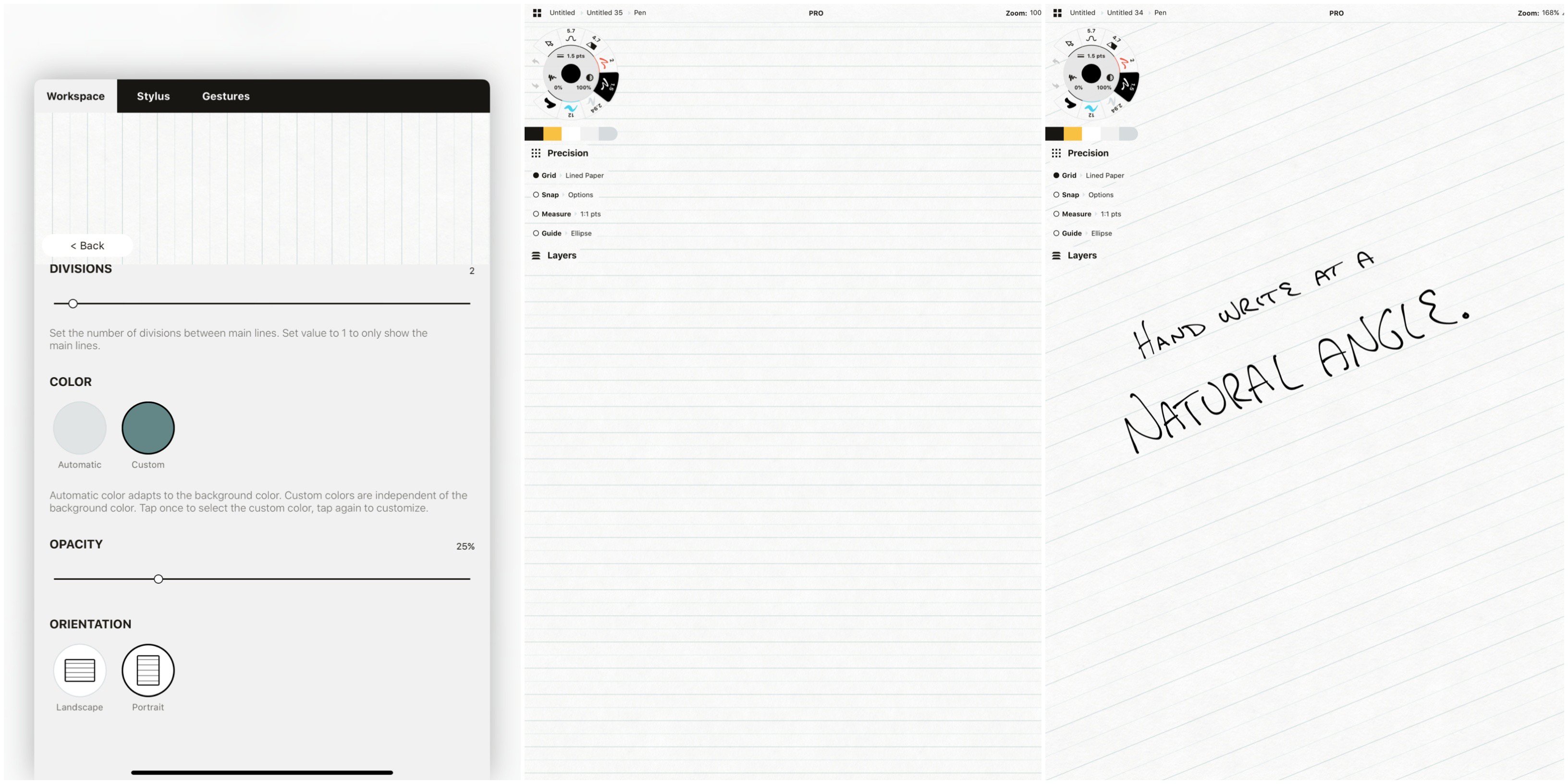 How To Create Lined Paper Concepts App Infinite Flexible Sketching