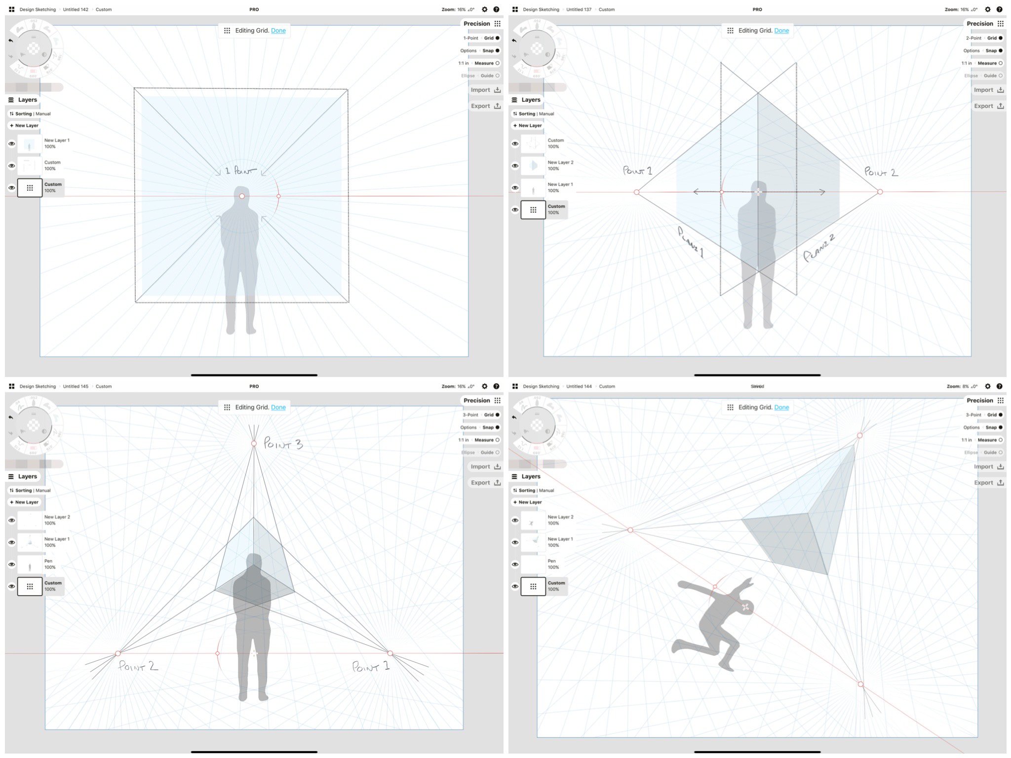 How To Sketch With A Perspective Grid Concepts App Infinite Flexible Sketching