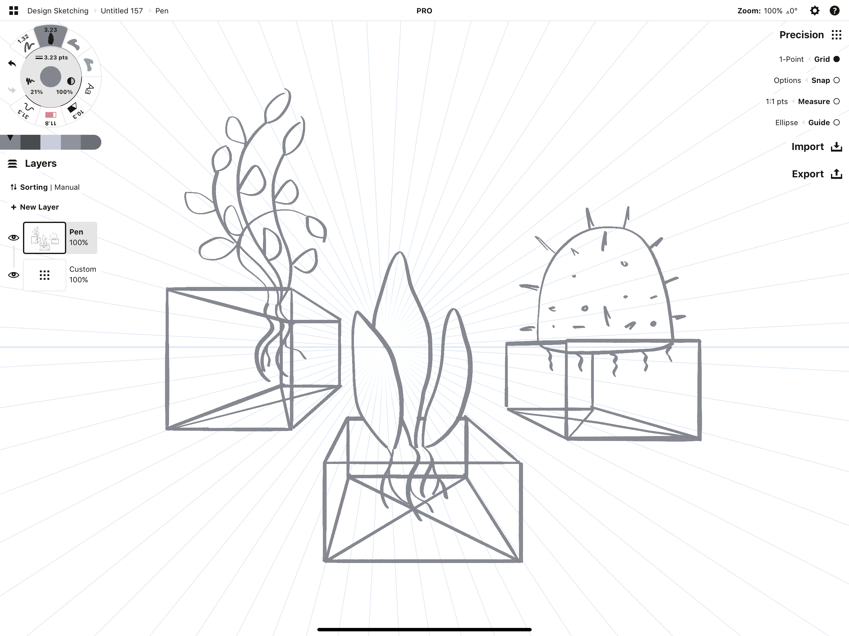 Exercise 2 – Contour Drawing Objects