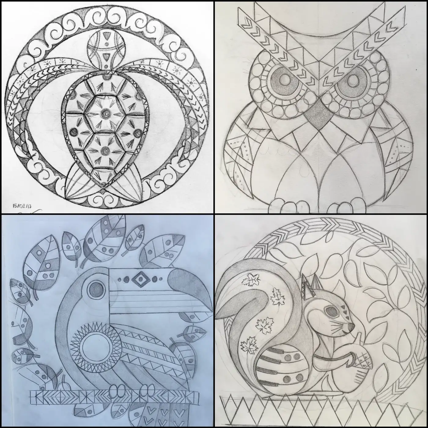 Geometric Animal Sculpture