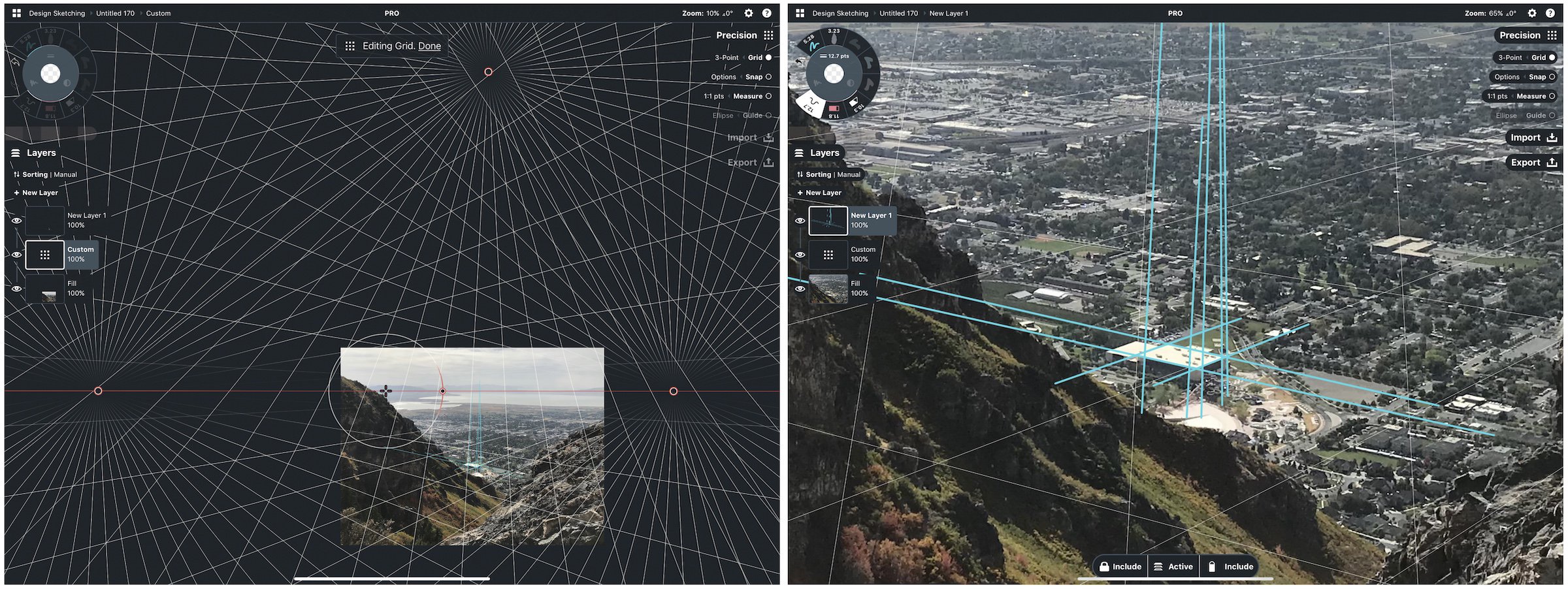 How To Sketch With A Perspective Grid Concepts App Infinite Flexible Sketching