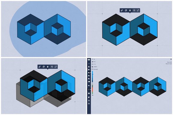 Create Your Own Geometric Illusions • Concepts App • Infinite, Flexible ...