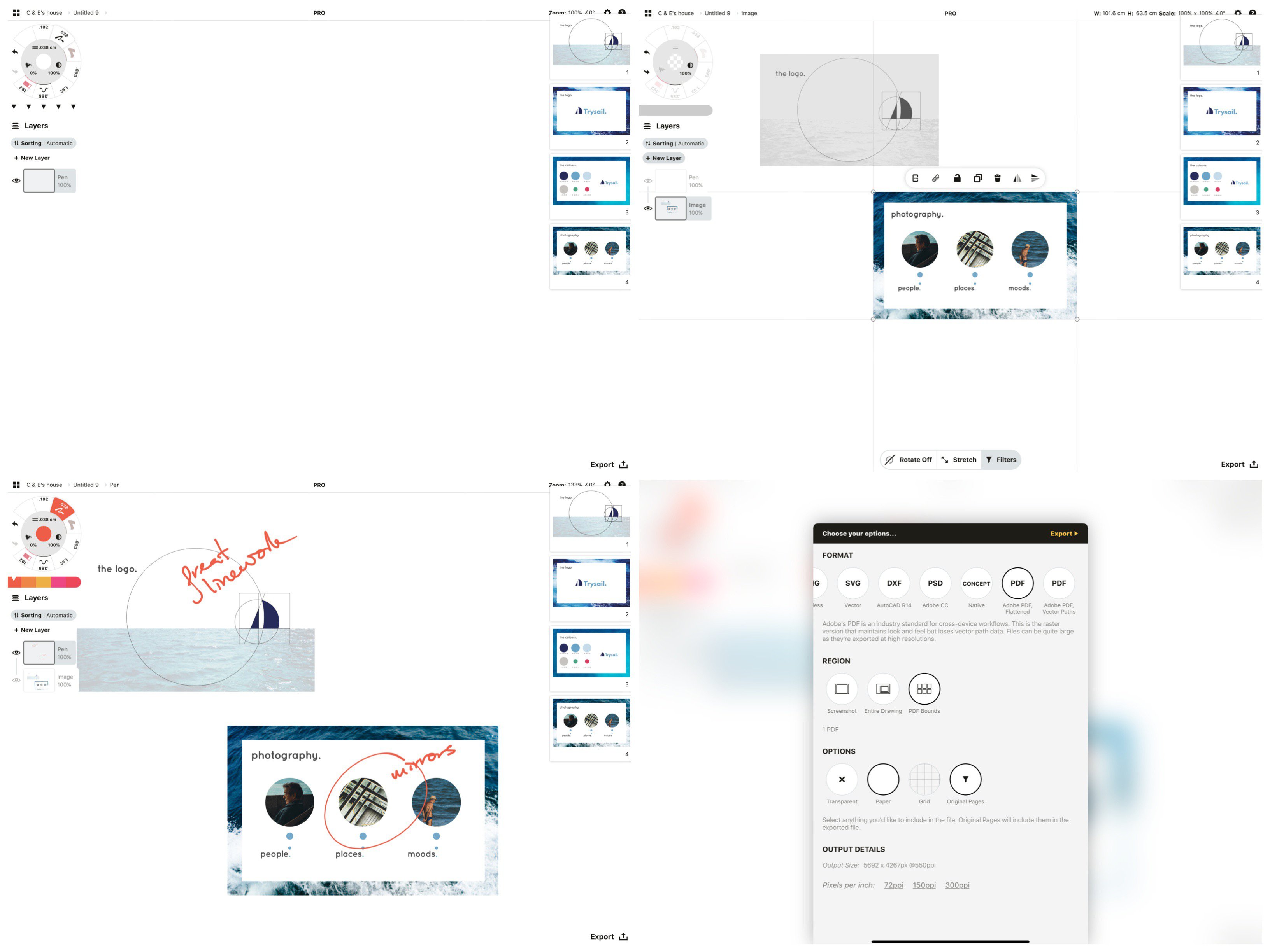 How To Clean Up A Pdf Or Image On Your Ipad Concepts App Infinite Flexible Sketching