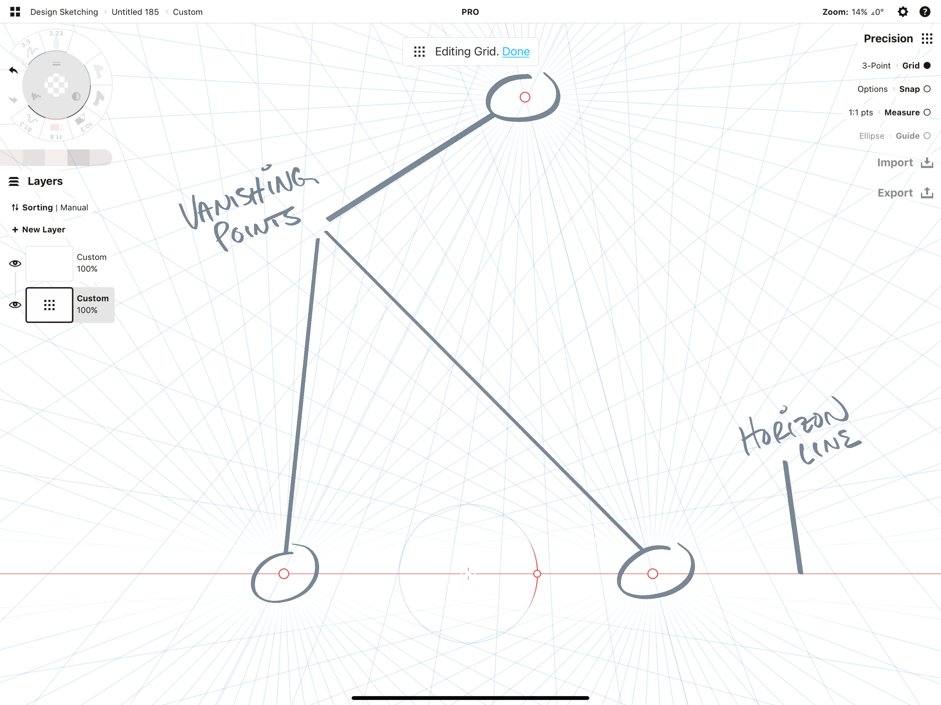 How to Set Up a Perspective Grid in Concepts u2022 Concepts App 