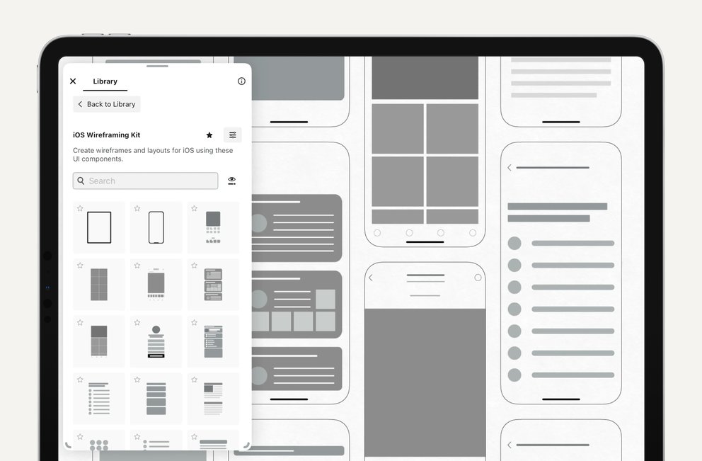 Wireframing Object Pack • Concepts App • Infinite, Flexible Sketching