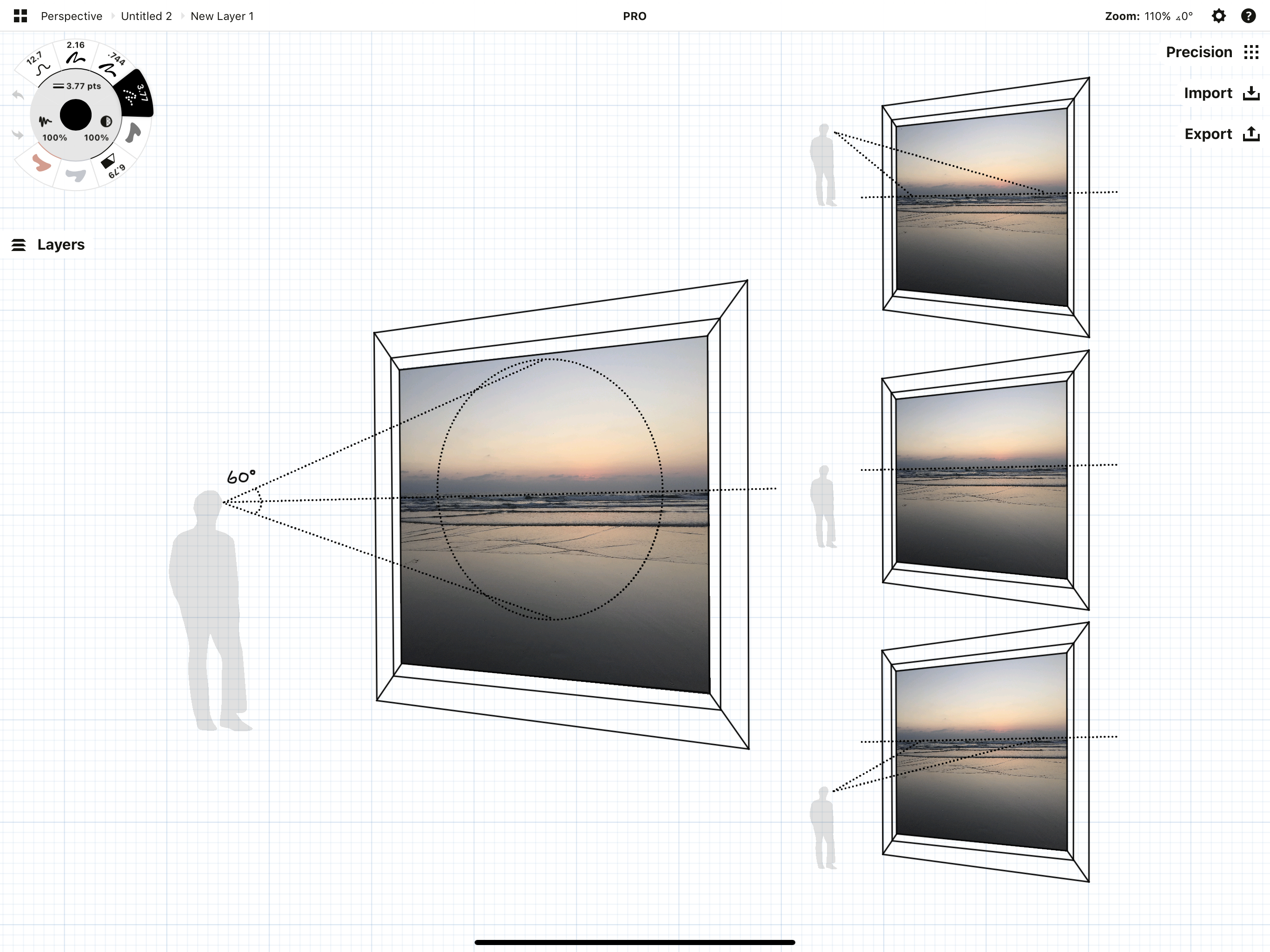 How to Sketch with a Perspective Grid • Concepts App • Infinite, Flexible  Sketching