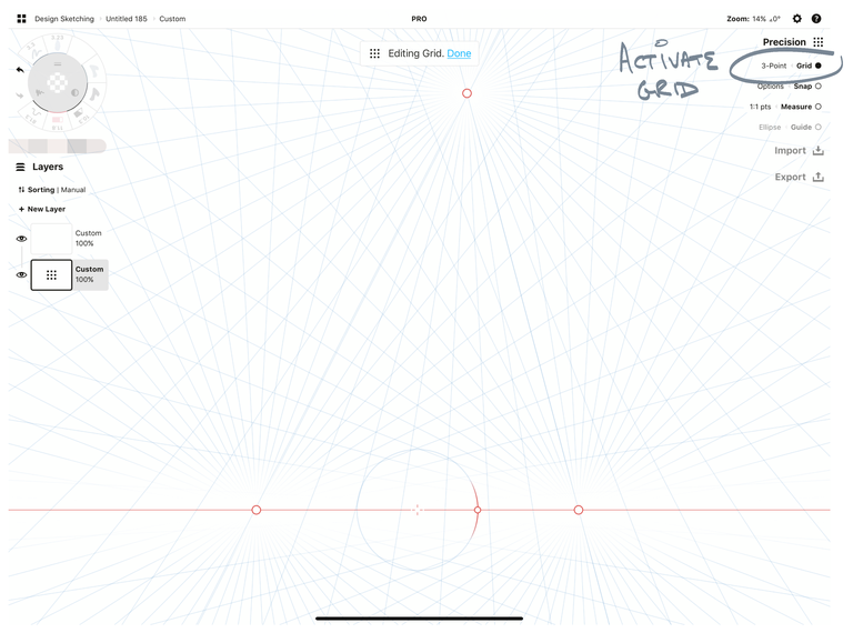 How to Set Up a Perspective Grid in Concepts • Concepts App • Infinite