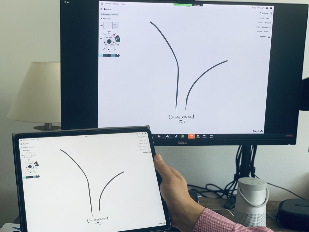 How to Virtual Whiteboard on Your iPad • Concepts App • Infinite, Flexible Sketching