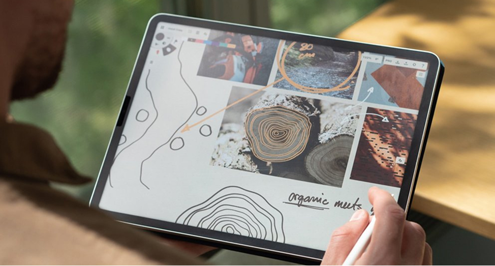 moodboard and sketches on Concepts infinite canvas